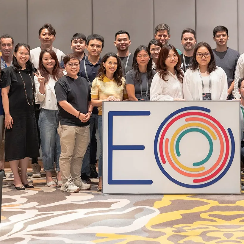 An EO Vietnam chapter group after an AI-First Mindset workshop